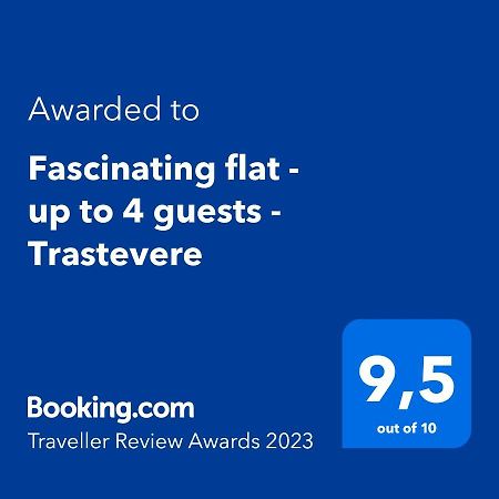 Fascinating Flat - Up To 4 Guests - Trastevere Rom Exterior foto